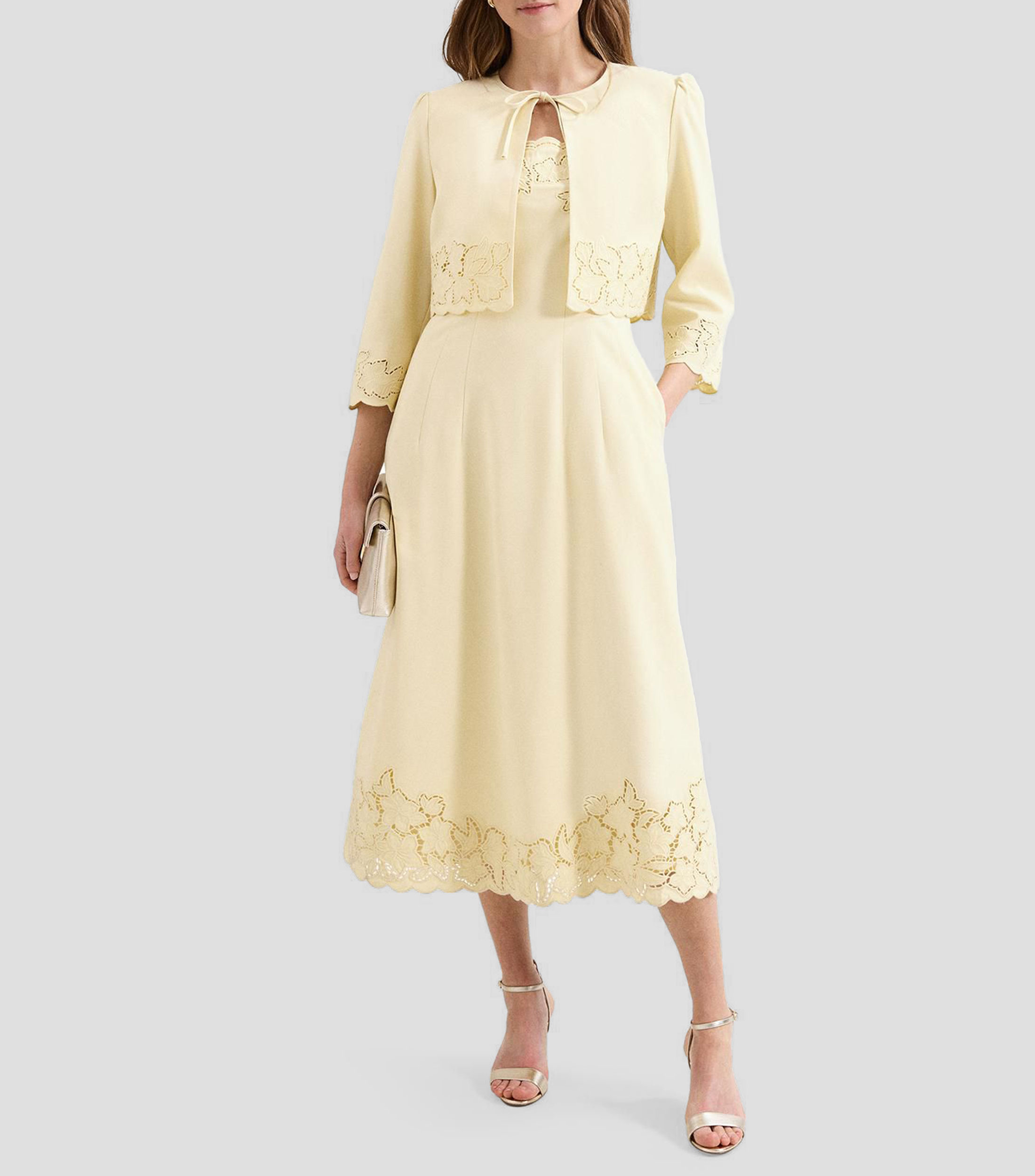 Vestido midi fantasía Mujer